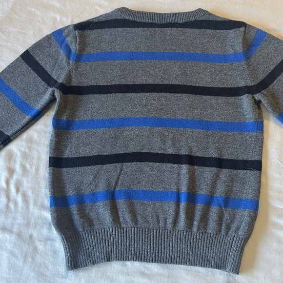 The Children's Place - Grey Sweater with Blue and Black Stripes - Picture 3 of 4